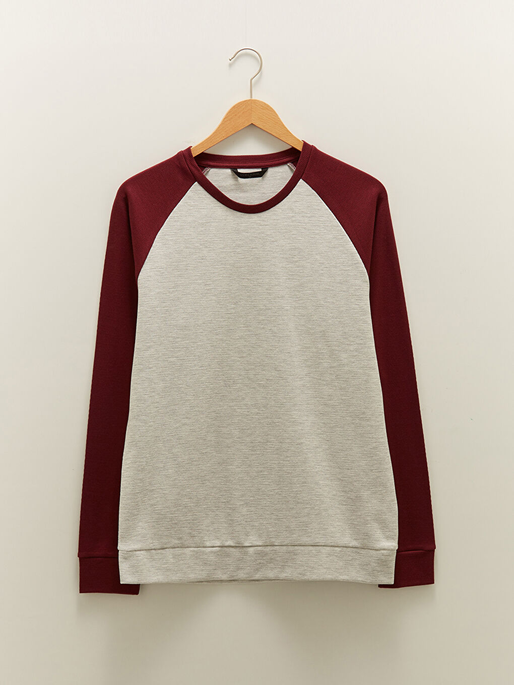 Crew Neck Long Sleeve Color Block Men's Sweatshirt-6