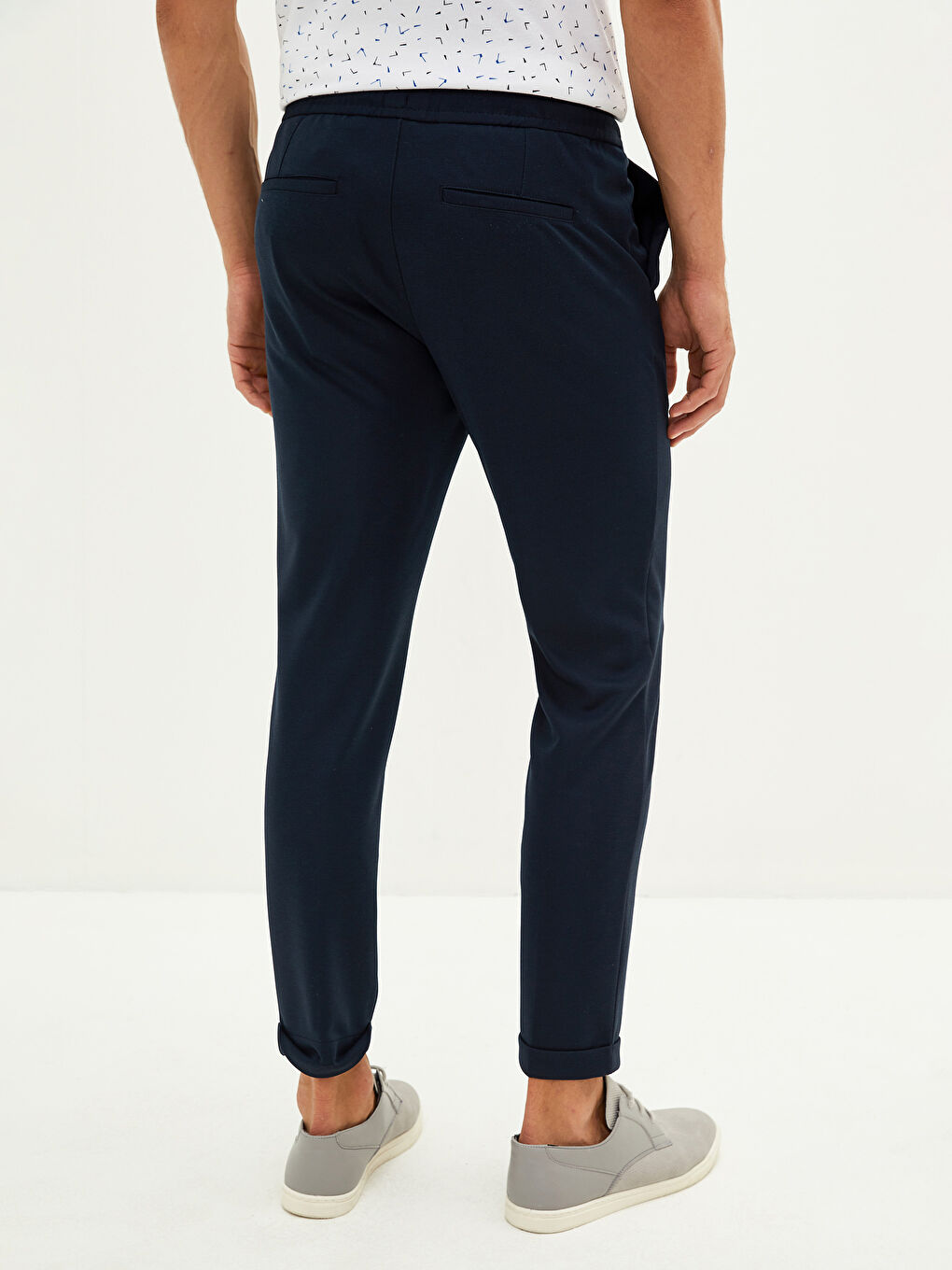 Lacivert Slim Fit Erkek Pantolon-3