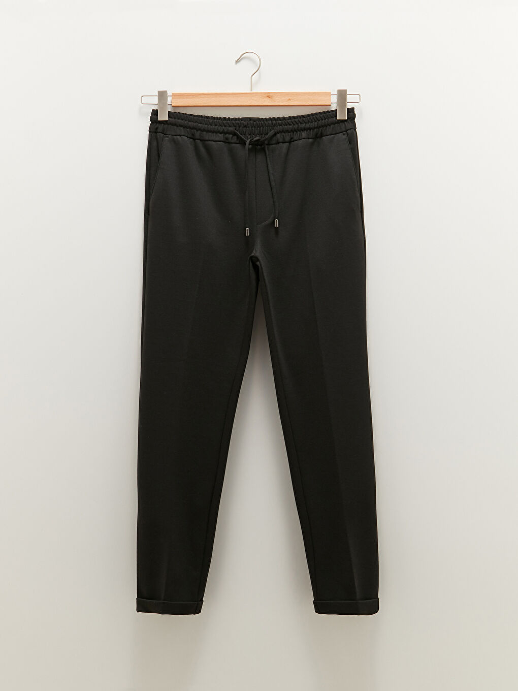 Siyah Slim Fit Erkek Pantolon-4