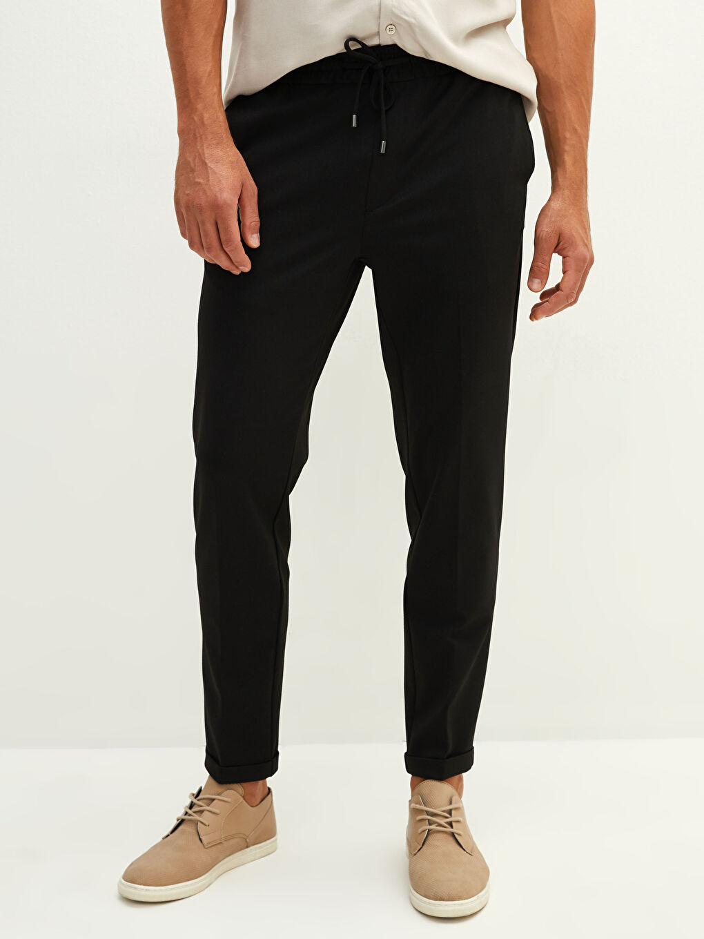 Siyah Slim Fit Erkek Pantolon-2