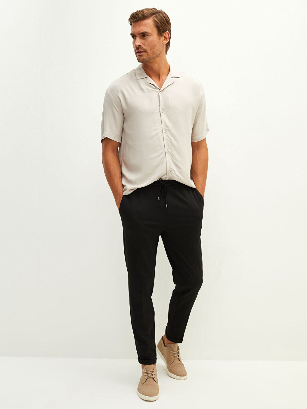 Siyah Slim Fit Erkek Pantolon