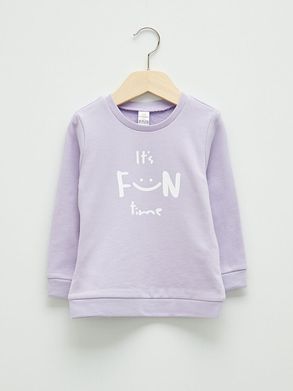 LCW baby Rundhalsausschnitt Langarm Bedrucktes Baby Mädchen Sweatshirt -W15367Z1-G0W
