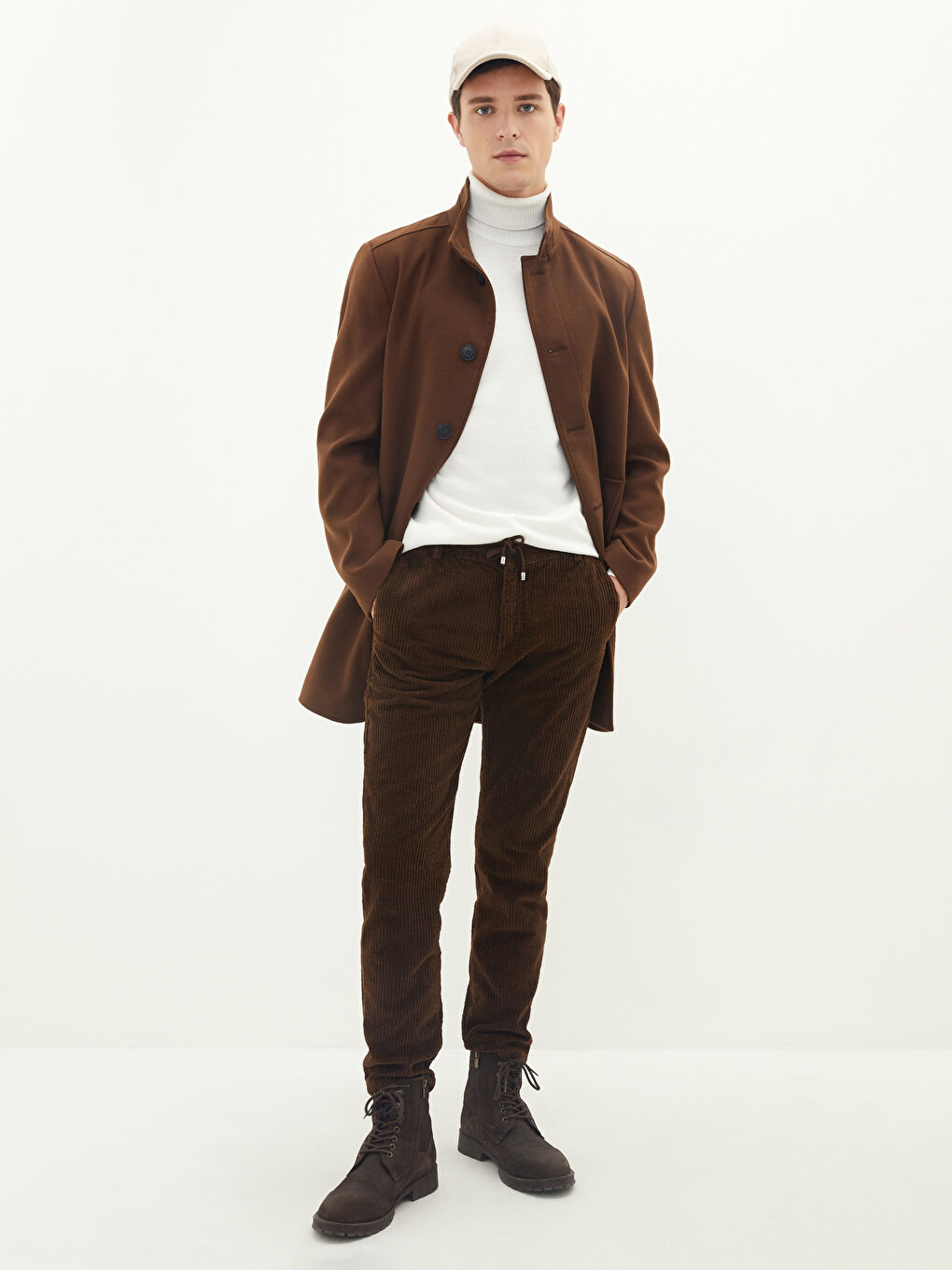 Slim Fit Velvet Men's Trousers