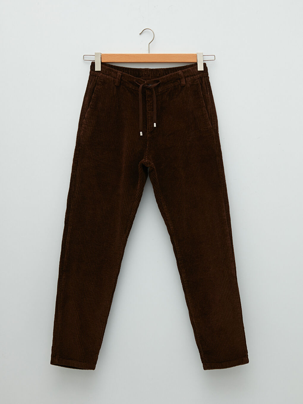 Slim Fit Velvet Men's Trousers-5