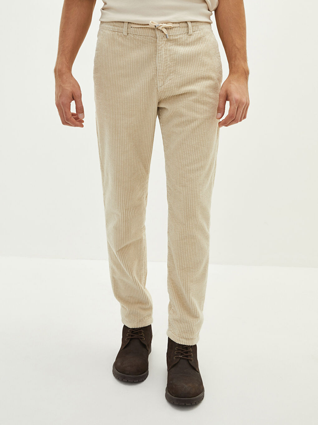LCW Vision Slim Fit Velvet Men's Trousers -W15451Z8-TA6