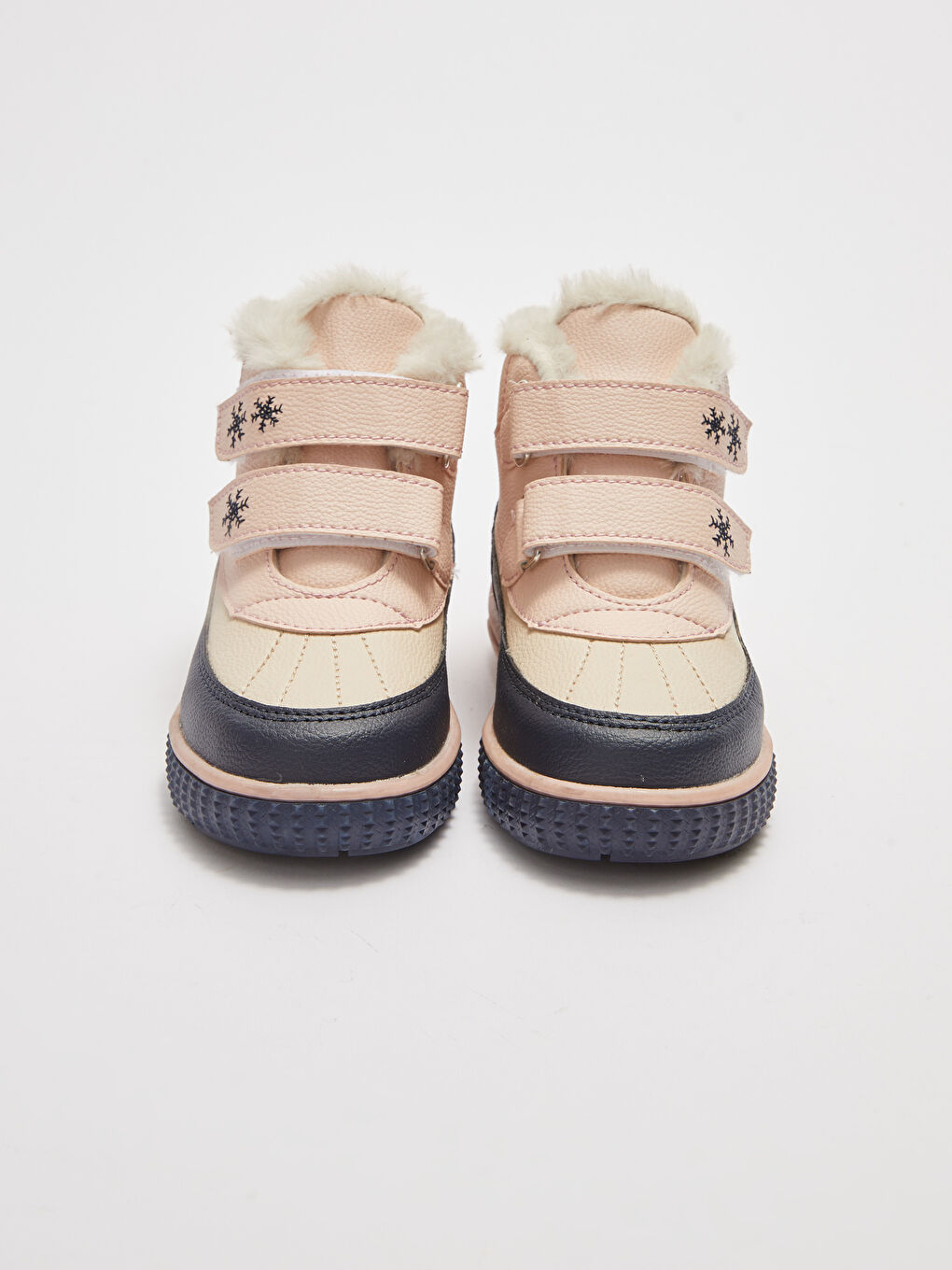 Pembe Deri Görünümlü Cırt Cırtlı Kız Bebek Bot-1