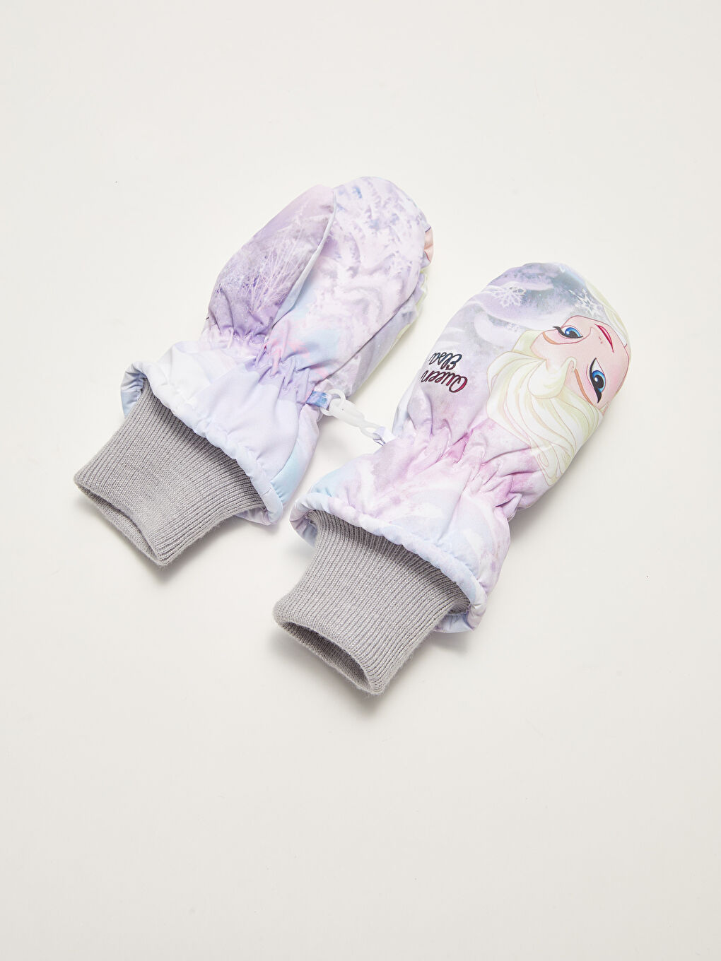 Gri Frozen Lisanslı Kız Çocuk Kar Eldiveni-2