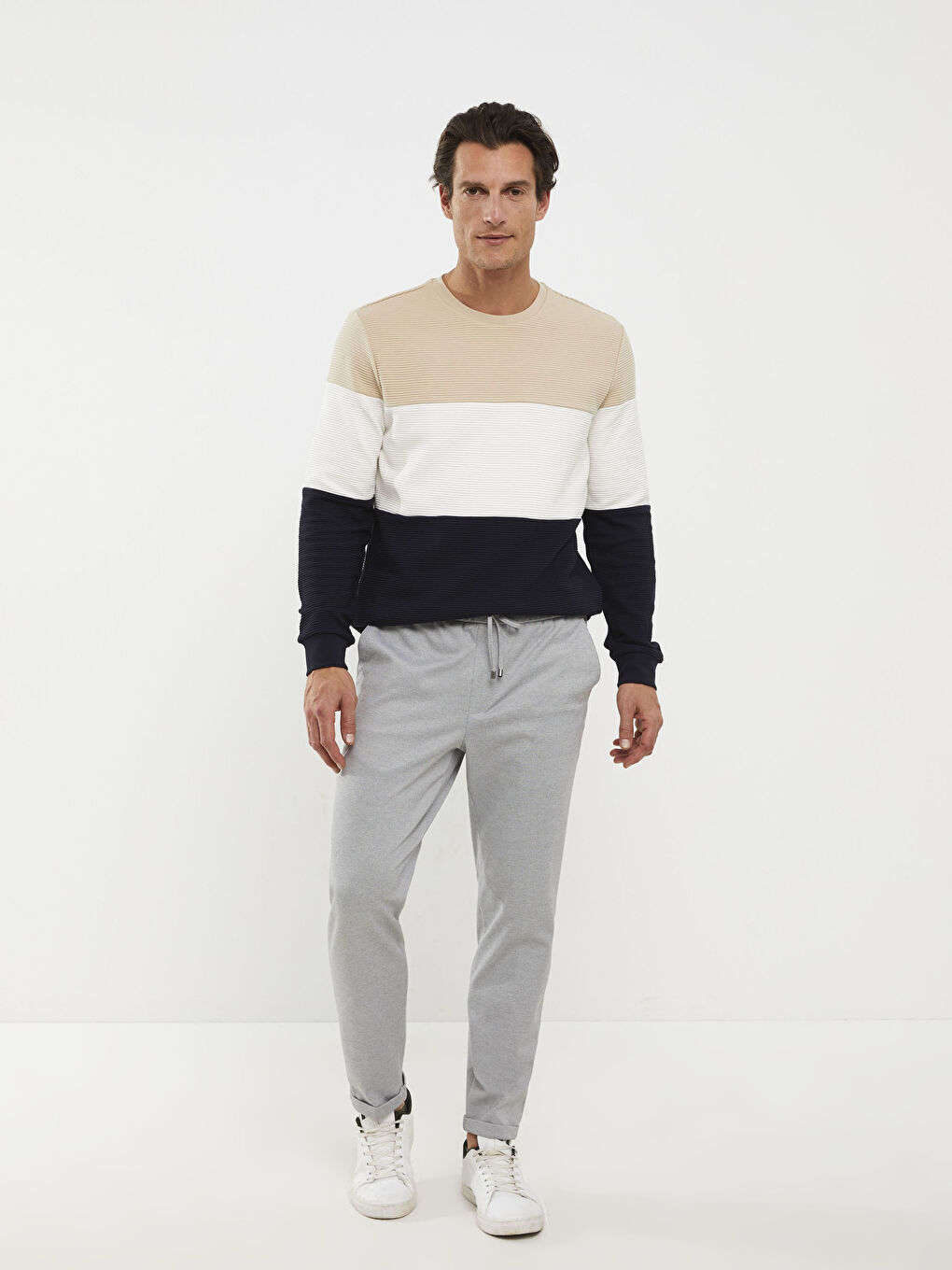 Schlanke Passform Herren-Hosen-1