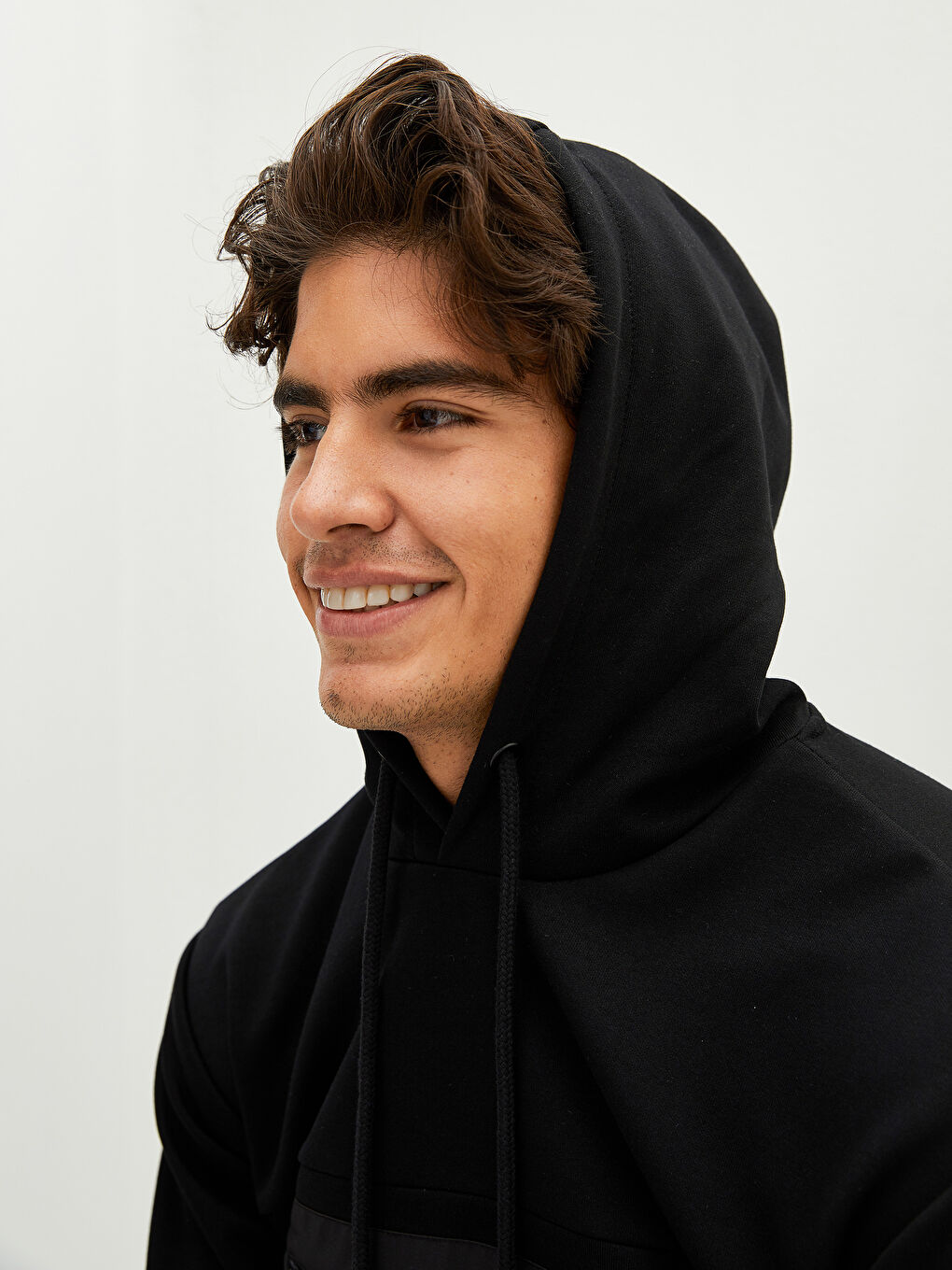 Short Sleeve Printed Men's Hoodie with Hood-1