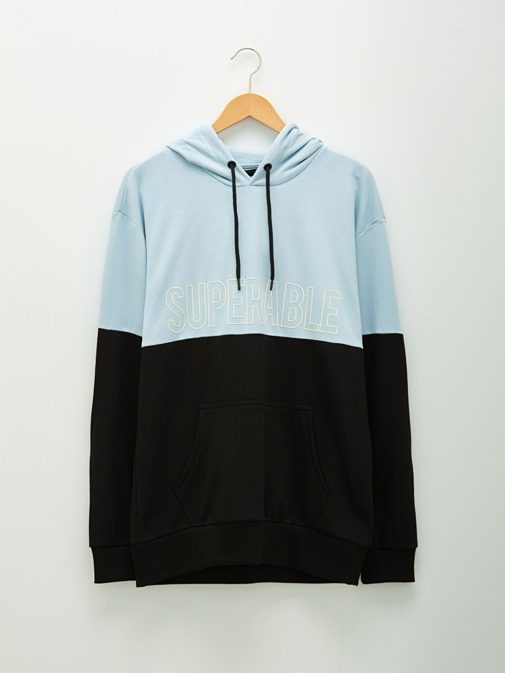 Long Sleeve Color Block Men's Hoodie-5