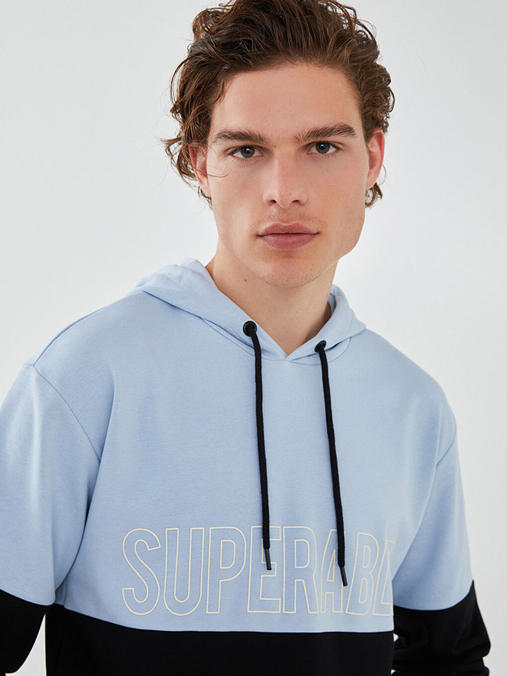 Long Sleeve Color Block Men's Hoodie-3