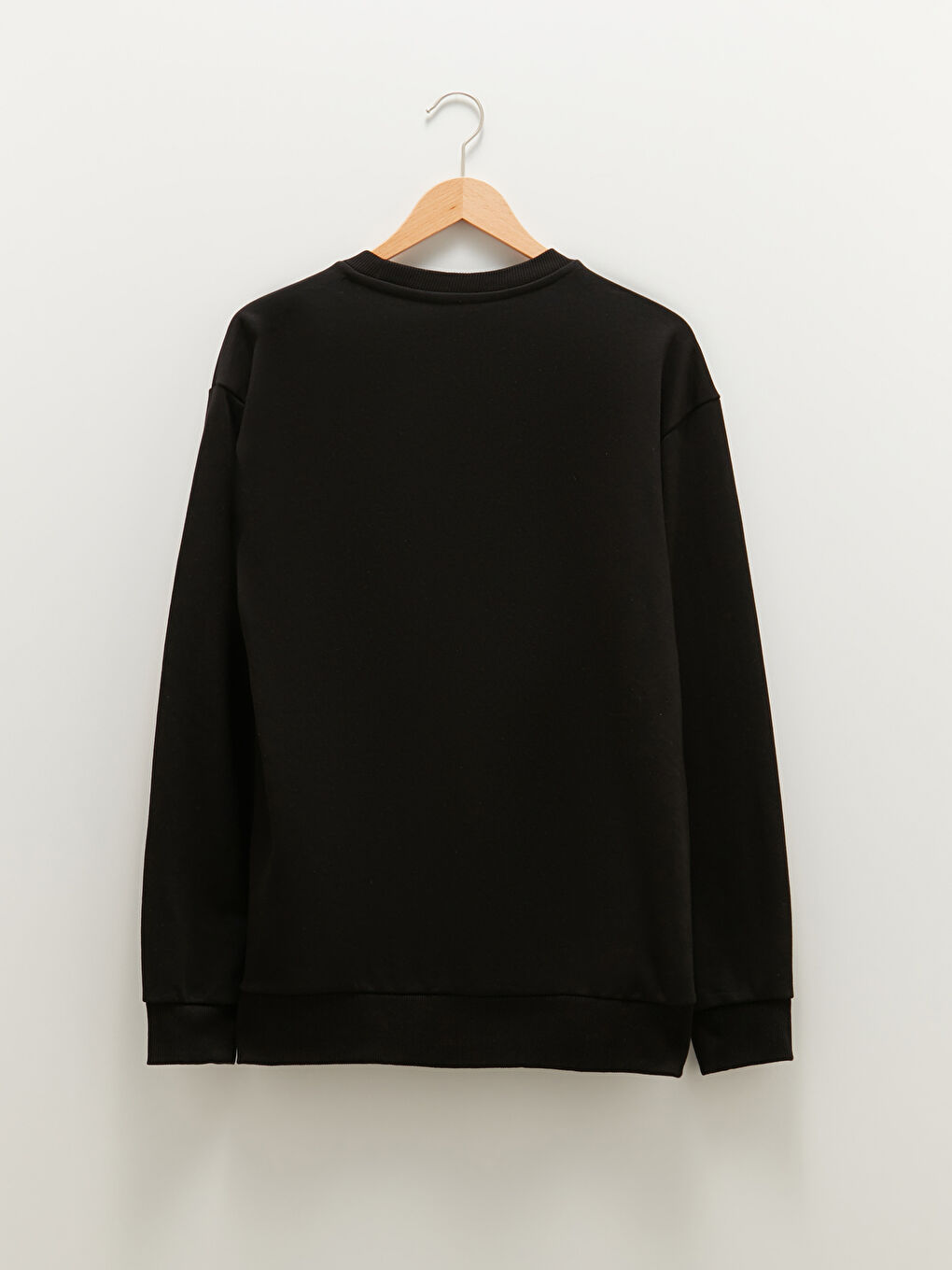 سويت شيرت كم طويل مطبوع تخين للرجال-1