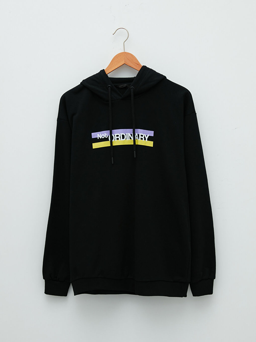 Ерлерге арналған ұзын жеңді принтті қалың худи-6