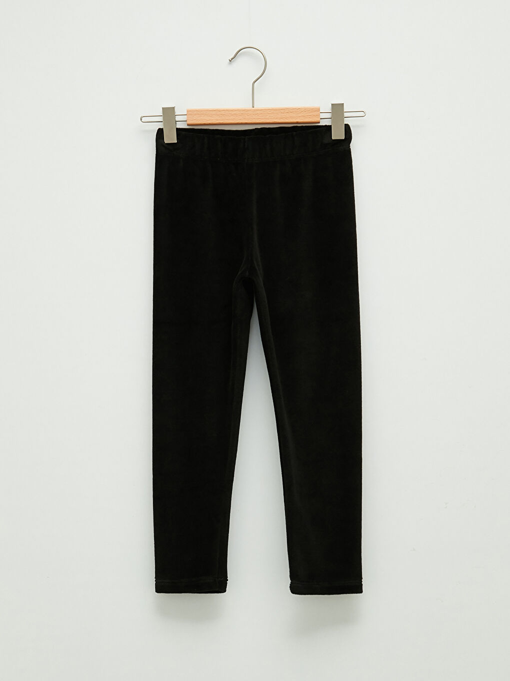 Базовые бархатные лосины для девочек с резинкой на талии