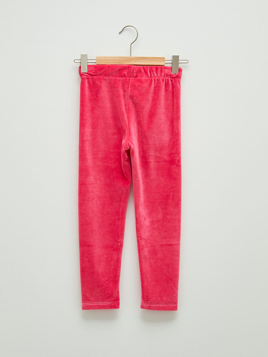 Elastic Waist Basic Velvet Girl Long Tights-1