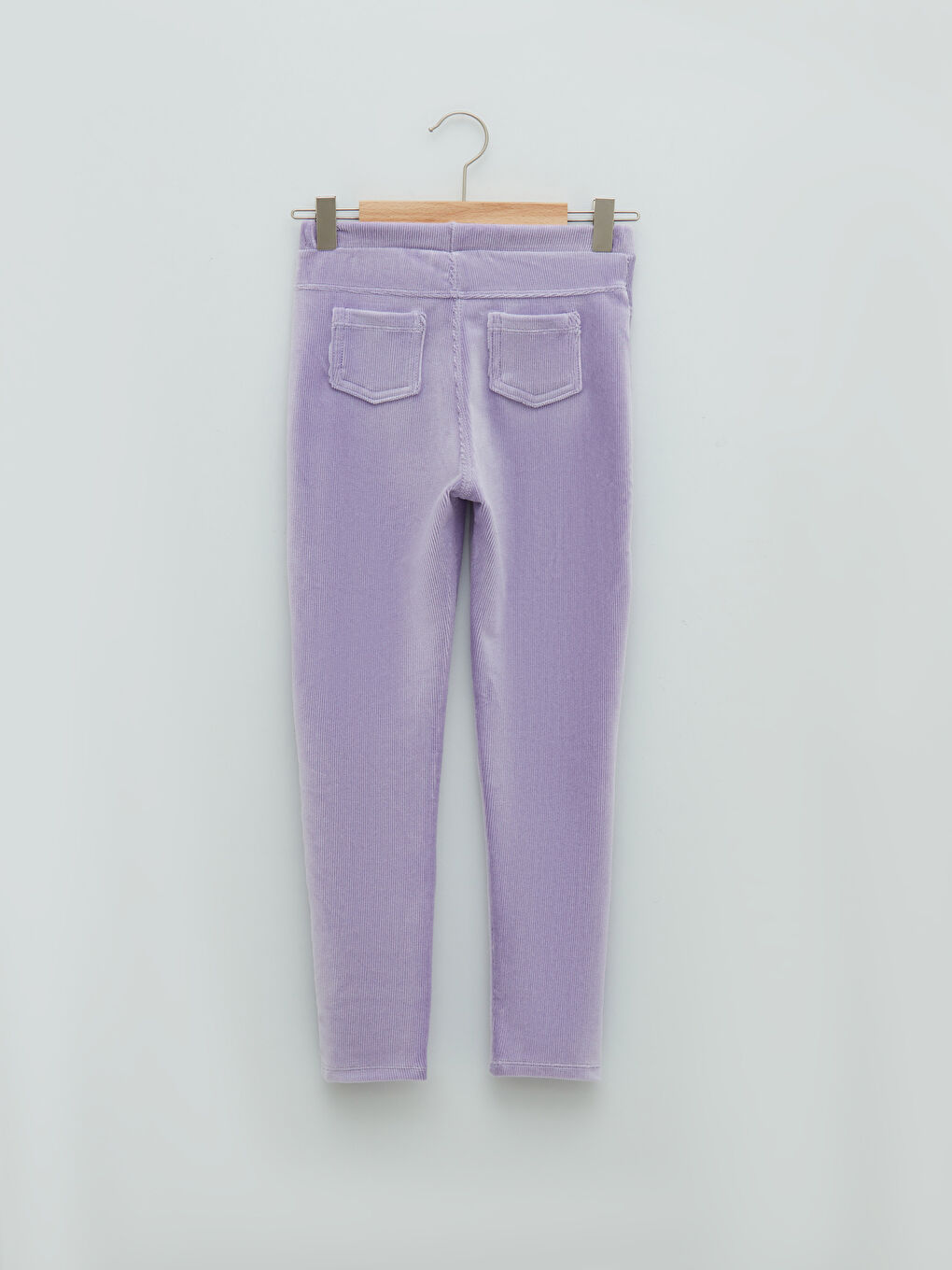 Elastic Waist Basic Velvet Girl Long Tights-1