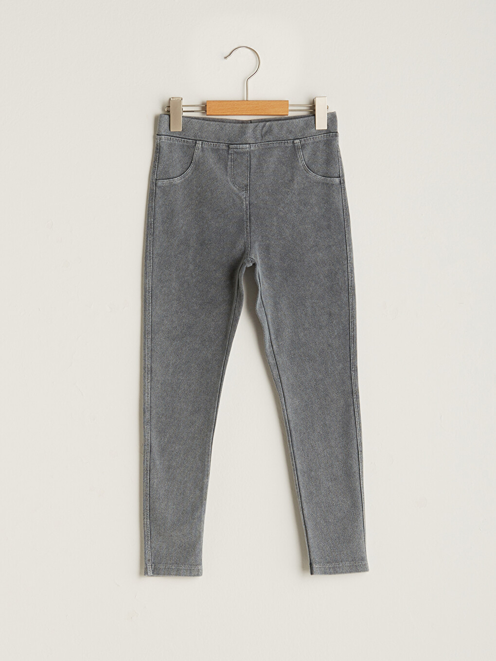 Colanți Lungime Lungă Fete Aspect Denim Cu Talie Elastică