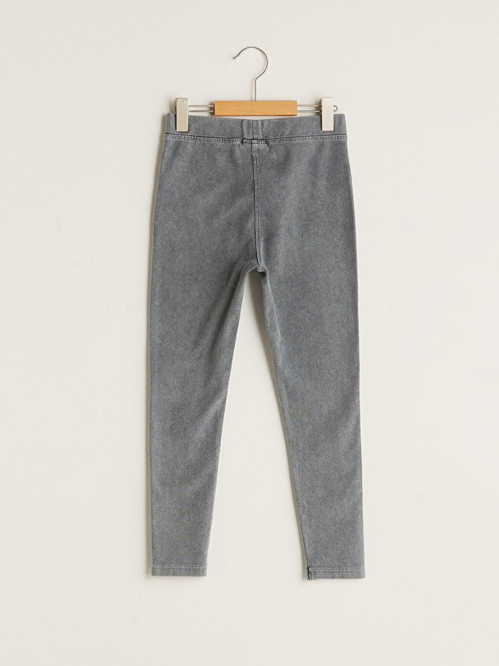 Colanți Lungime Lungă Fete Aspect Denim Cu Talie Elastică-1