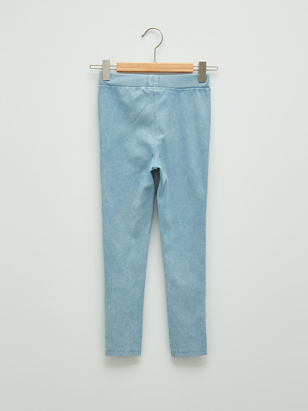 Еластични Дълги Клинове за Момиче с Деним Ефект-1