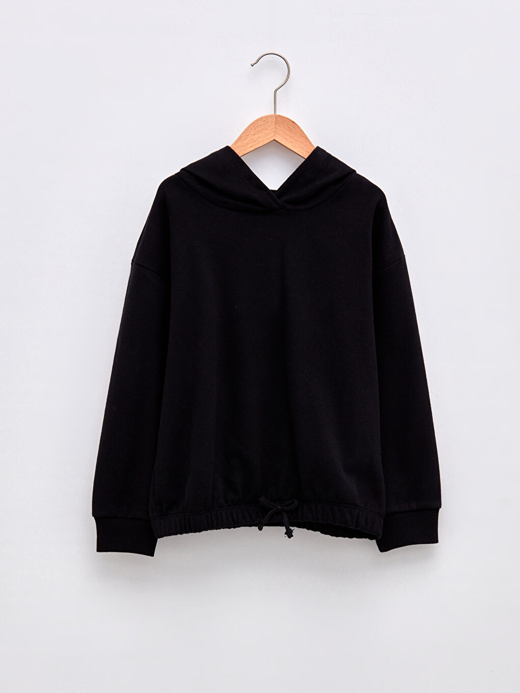LCW Kids Hooded Basic Long Sleeve Girl Sweatshirt -W15544Z4-CVL