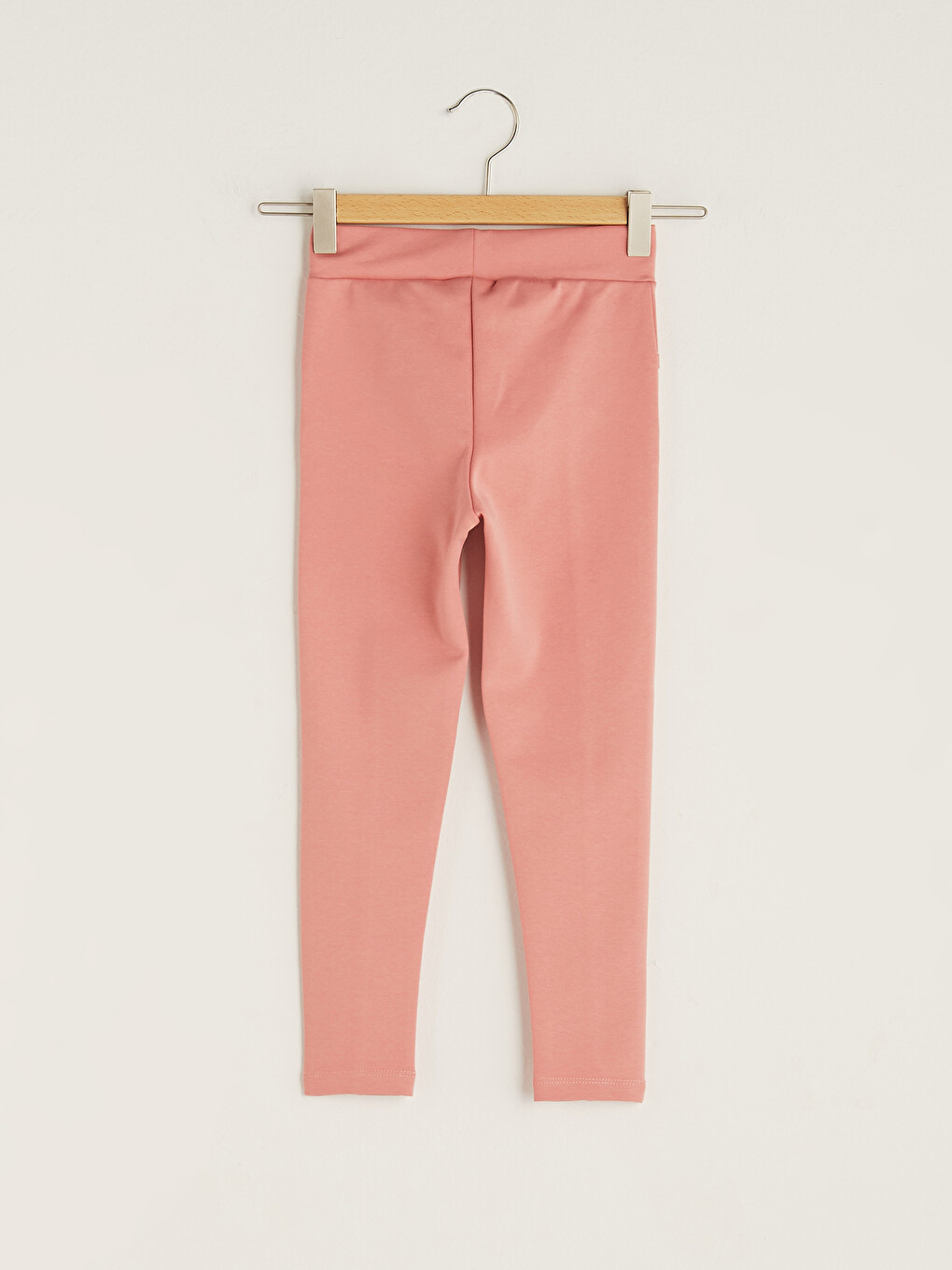 Beli Lastikli Basic Kız Çocuk Tayt Pantolon-1