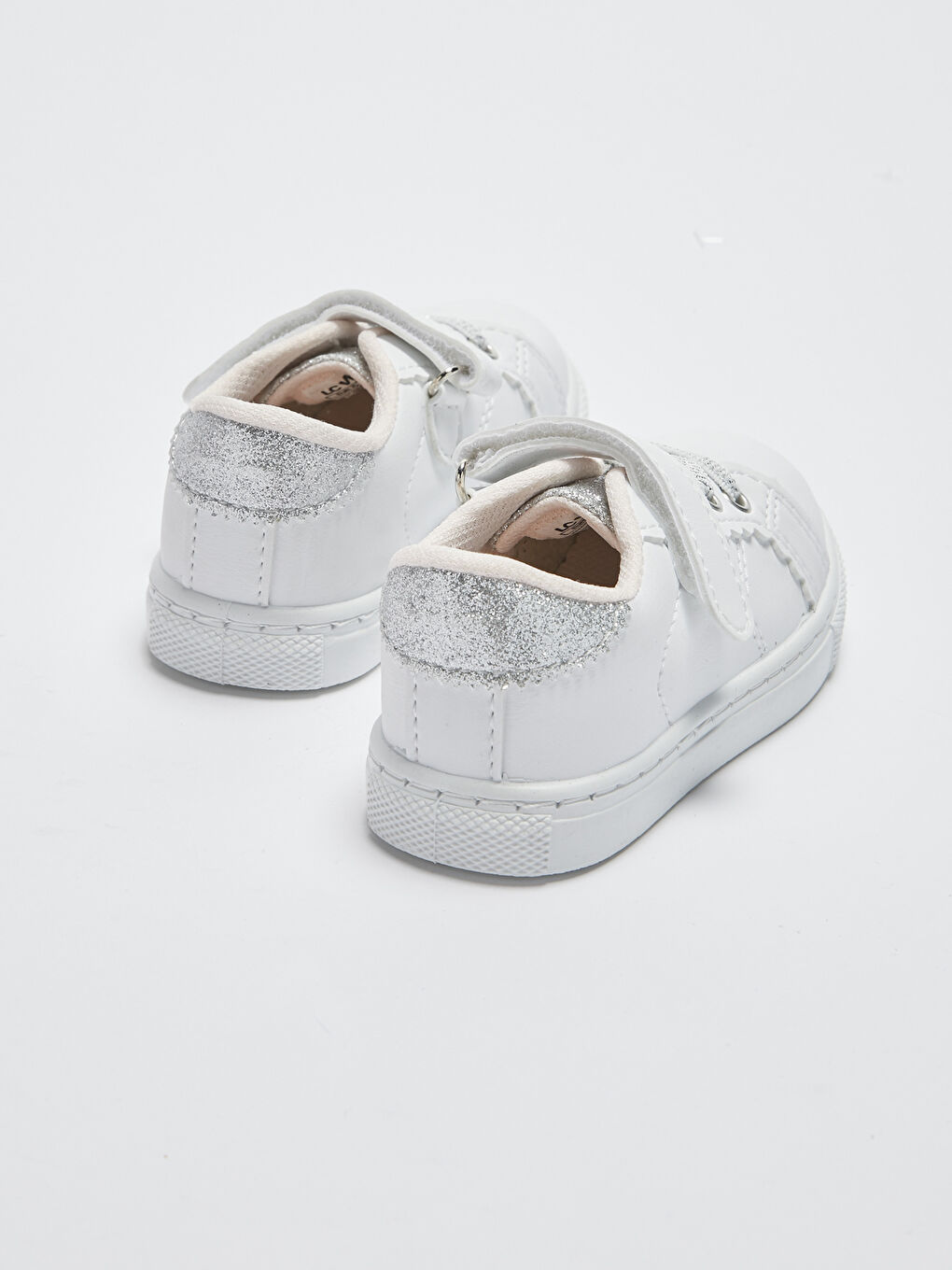 Beyaz Kız Bebek Cırt Cırtlı Spor Ayakkabı-3