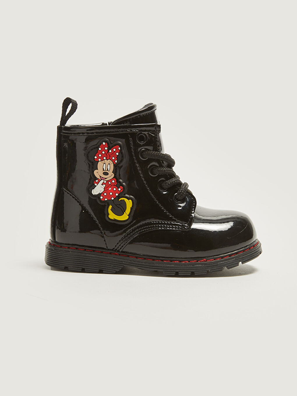 Ботинки для малышек девочек с лицензией Минни Маус и шнуровкой-1