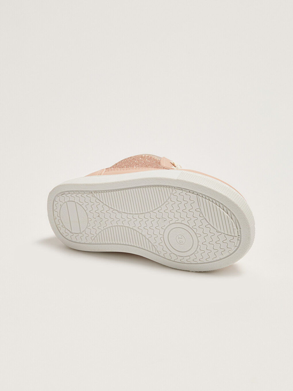 Leather Look Zippered Baby Girl Sneakers-5