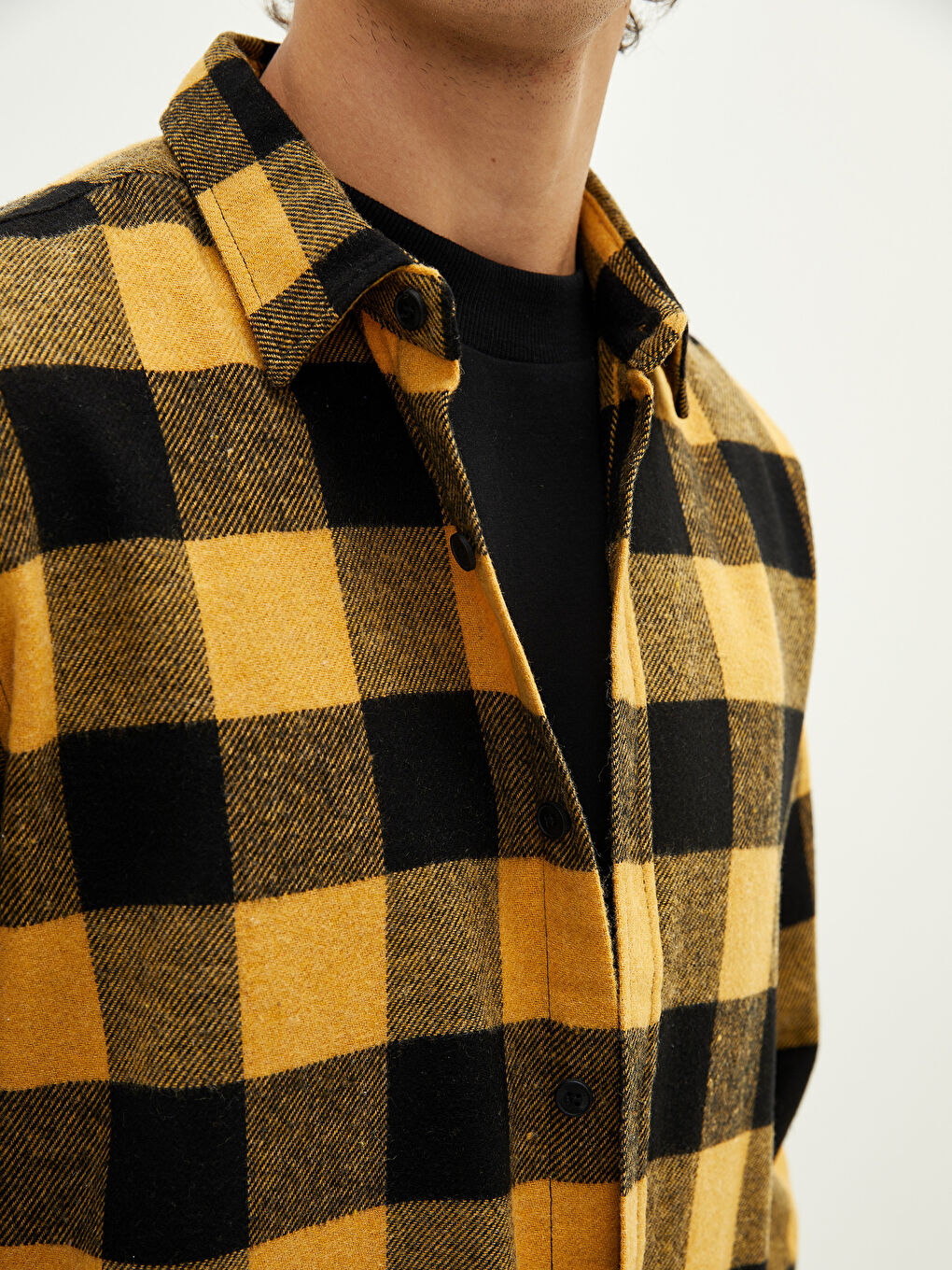 Regular Fit Long Sleeve Plaid Men's Flannel Shirt -W15582Z8-LQ2