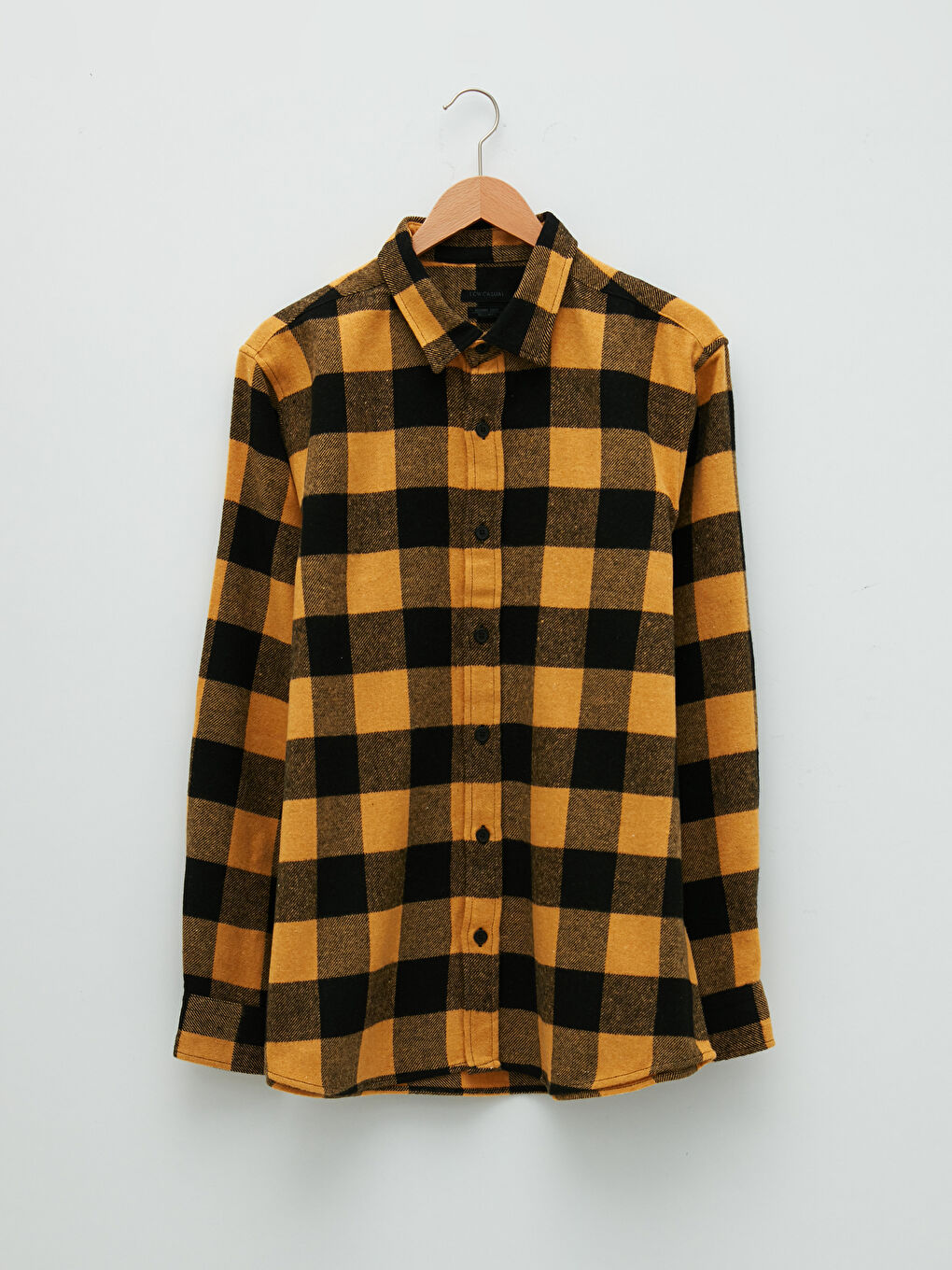 Regular Fit Long Sleeve Plaid Men's Flannel Shirt -W15582Z8-LQ2