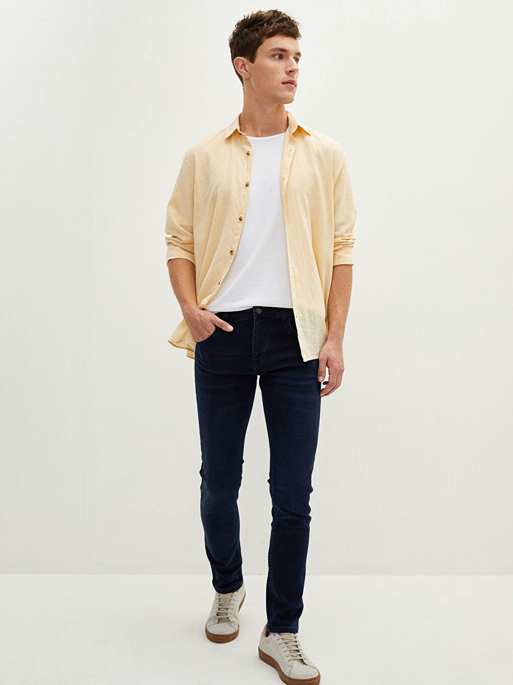 LCW Jeans 750 Тънък модел дънки за мъже -W15632Z8-309