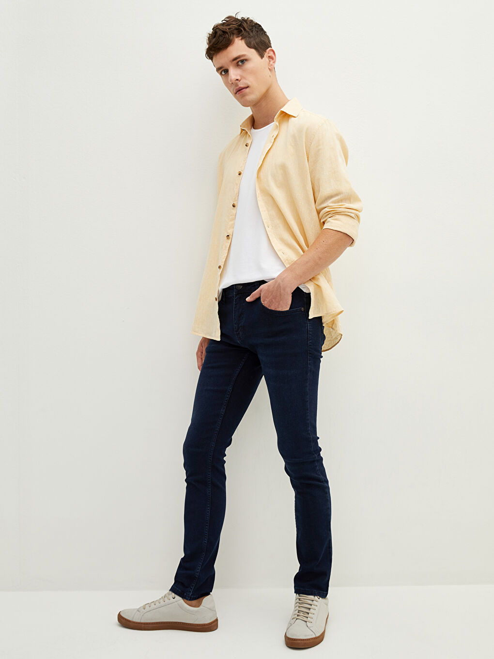 LCW Jeans 750 Тънък модел дънки за мъже -W15632Z8-309