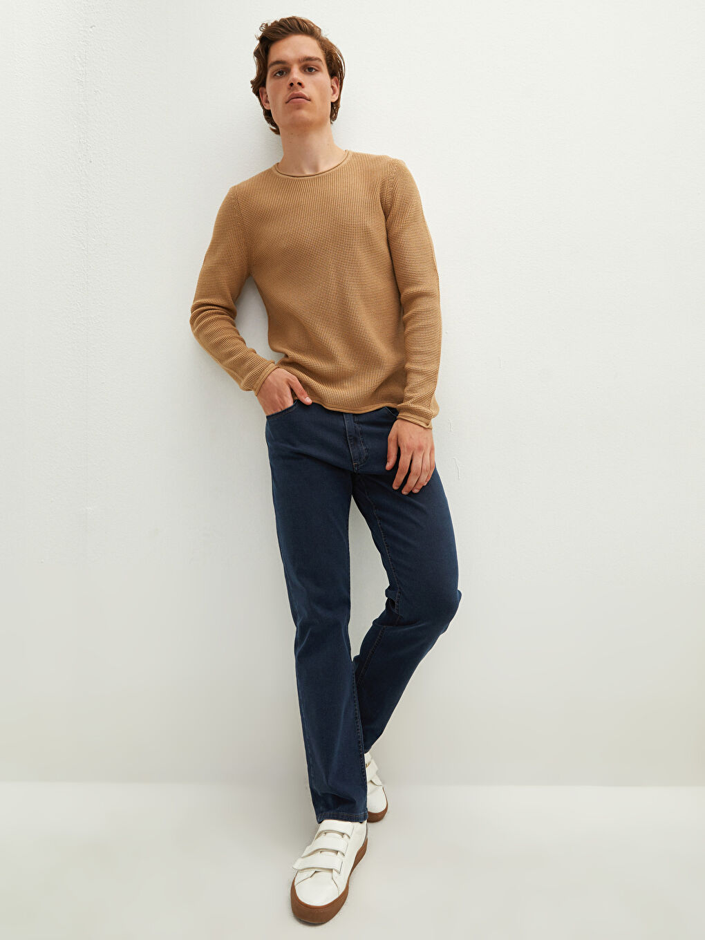 790 Opušteni Kroj Muške Traperice-1