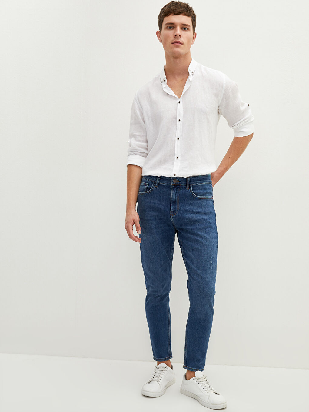 İndigo 730 Havuç Kalıp Erkek Jean Pantolon-2