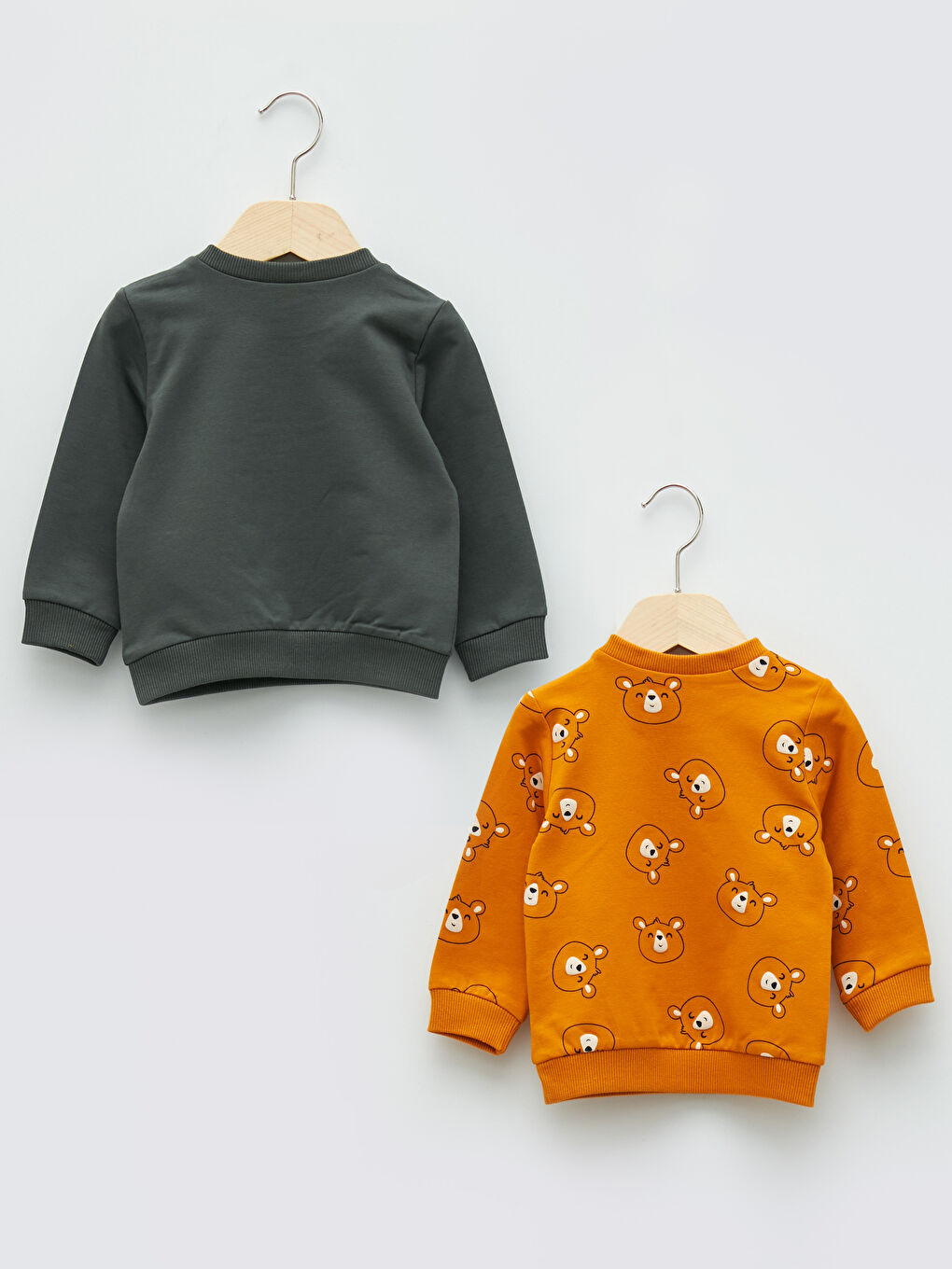 Crew Neck Long Sleeve Printed Baby Boy Sweatshirt 2-Pack-1