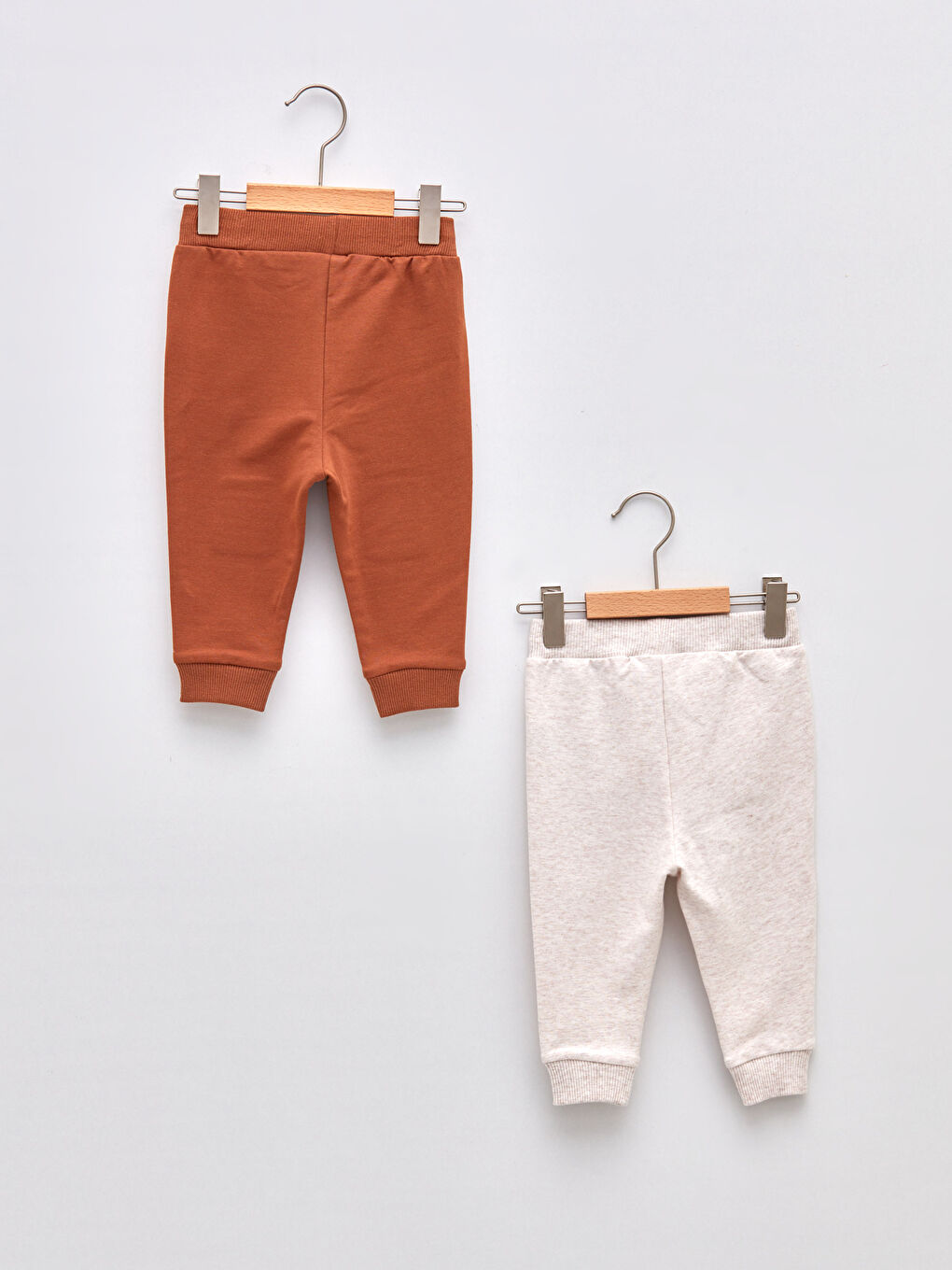 Elastic Waist Cotton Baby Boy Jogger Pants 2 Pieces-1