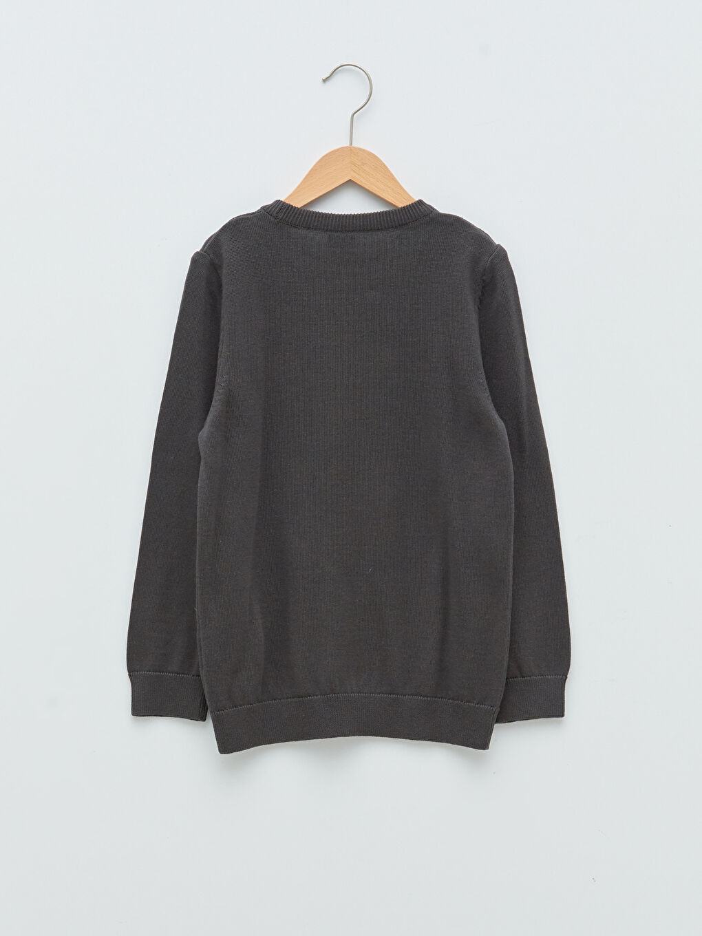 Crew Neck Printed Long Sleeve Boy Thin Knitwear Sweater-1