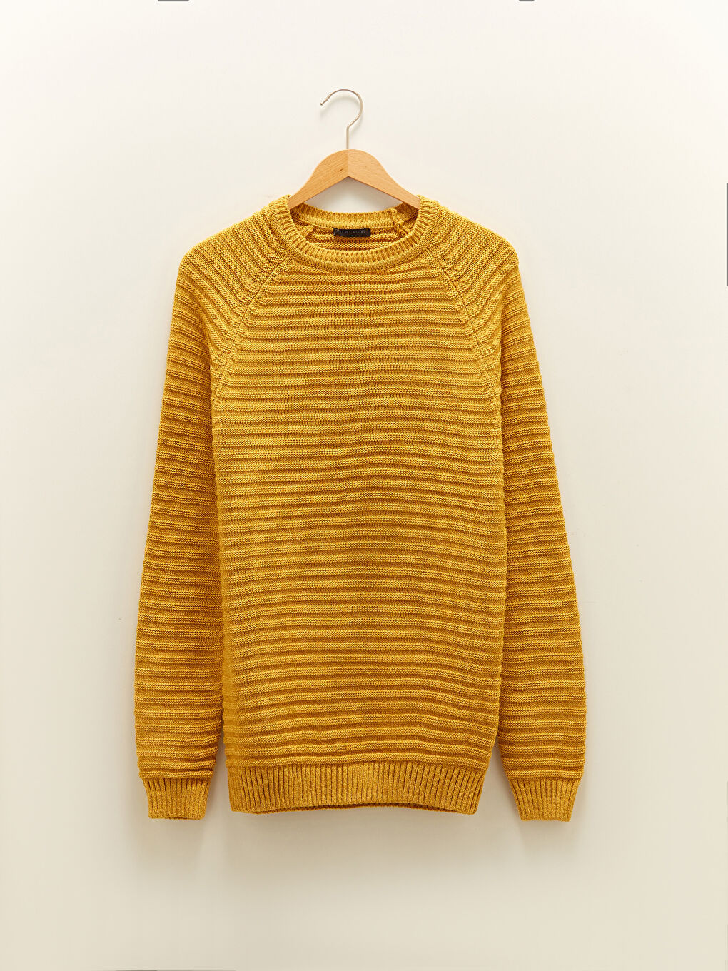 Свитер из трикотажа с круглым вырезом, длинным рукавом, толстый, мужской-6