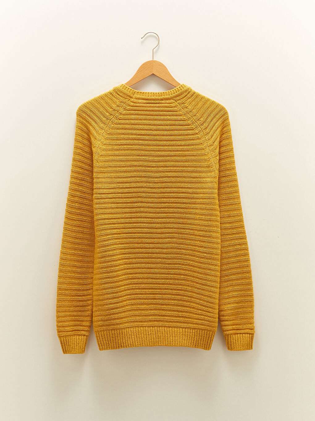 Свитер из трикотажа с круглым вырезом, длинным рукавом, толстый, мужской-7