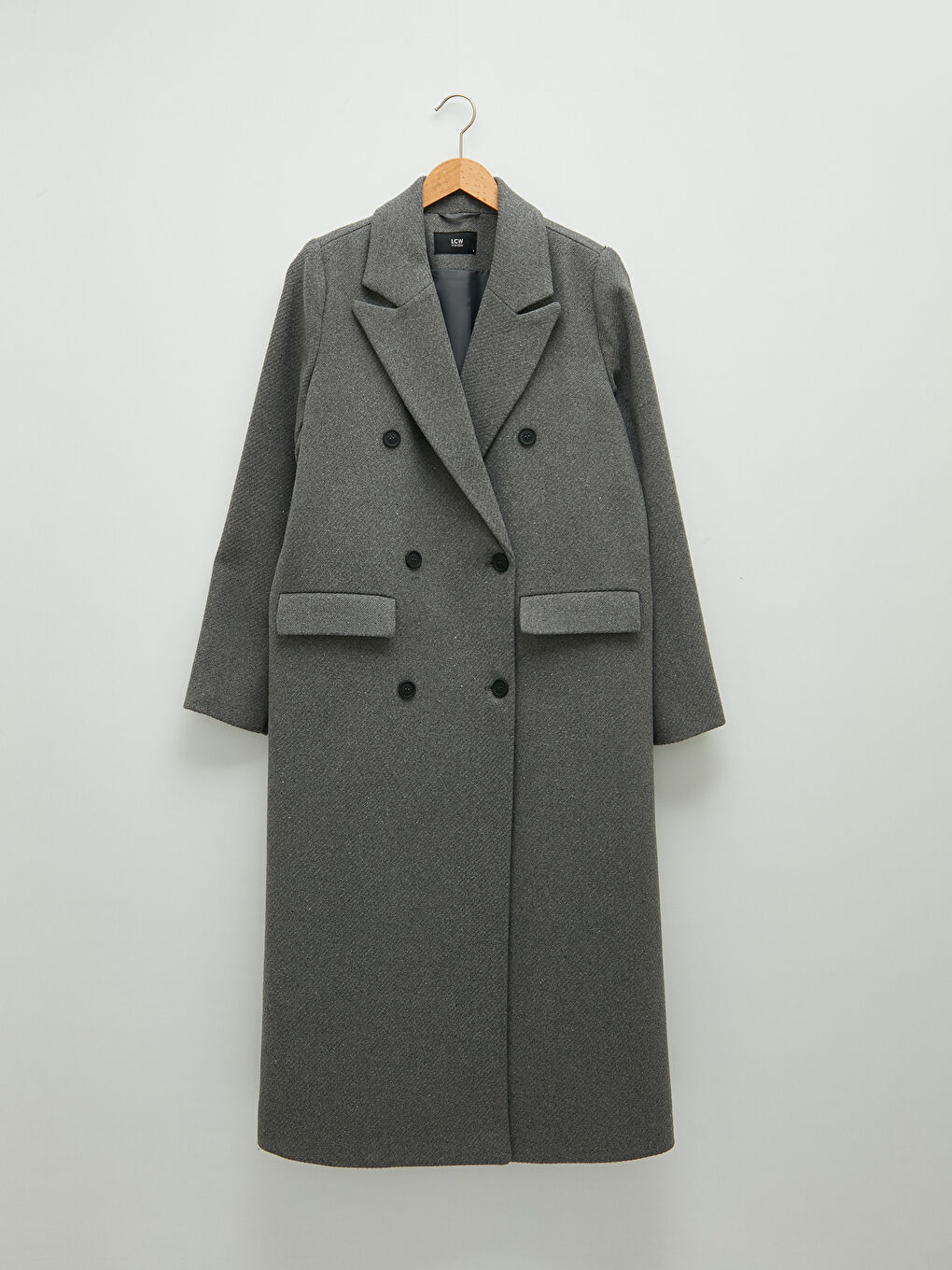 Palton Cachet cu Detalii Nasturi la Guler Jachetă și Mânecă Lungă pentru Femei-7