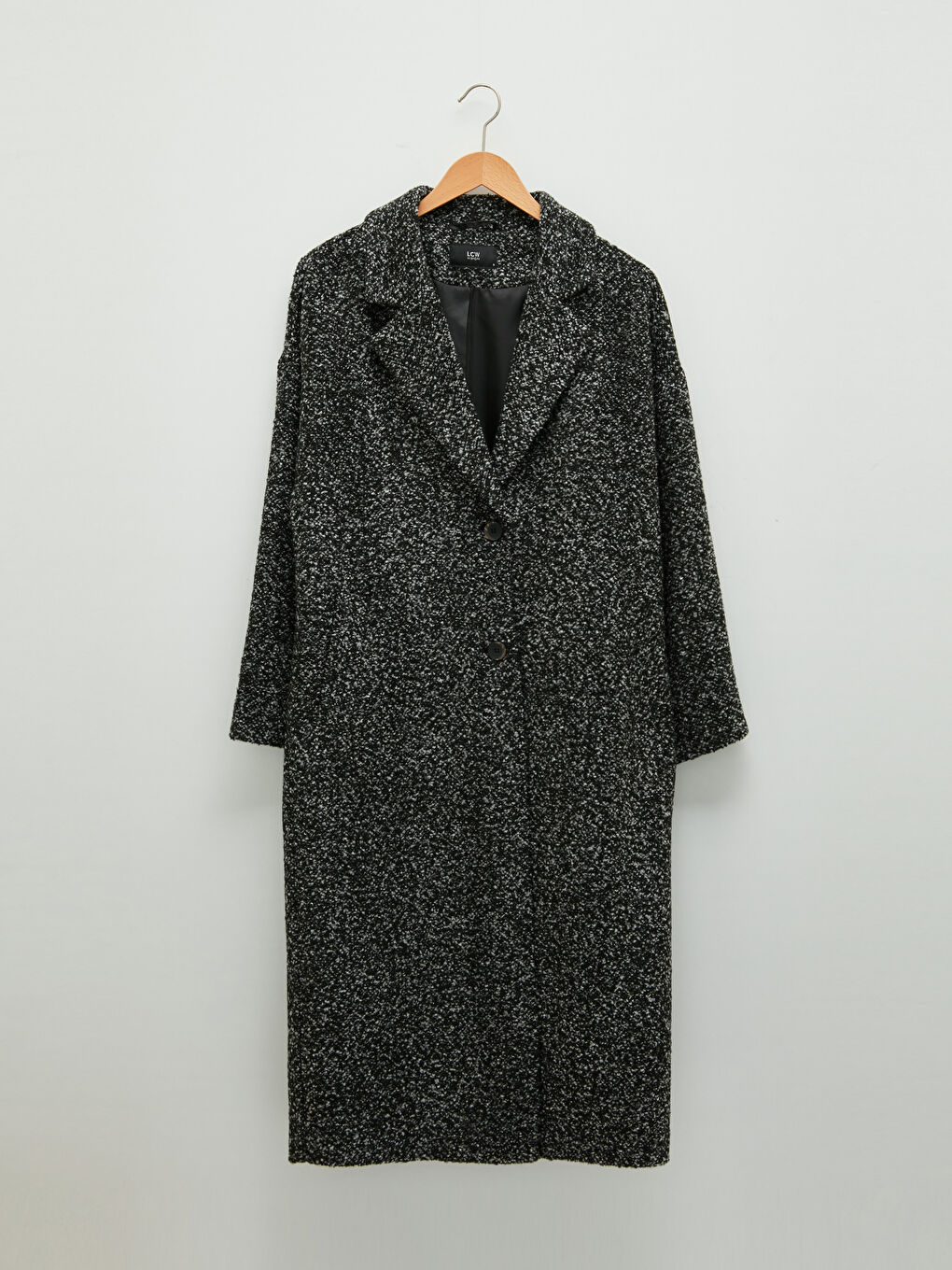 LC Waikiki Jacket Collar Regular Long Sleeve Pocket Detailed Women's Cachet Coat -W15858Z8-E3B