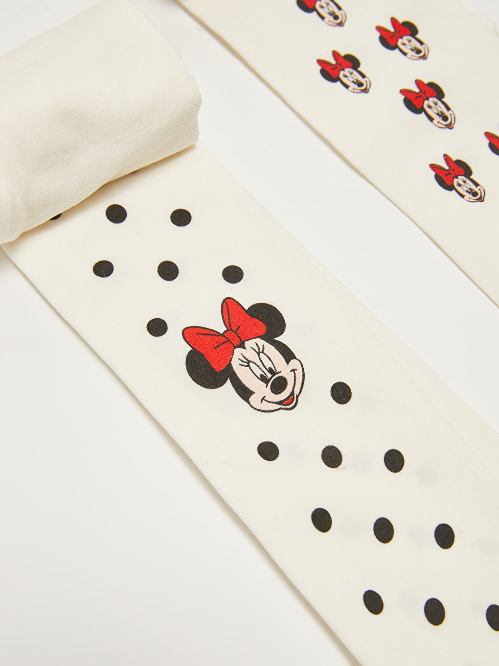 Minnie Mouse Printed Baby Girls Tights 2 Pack-2