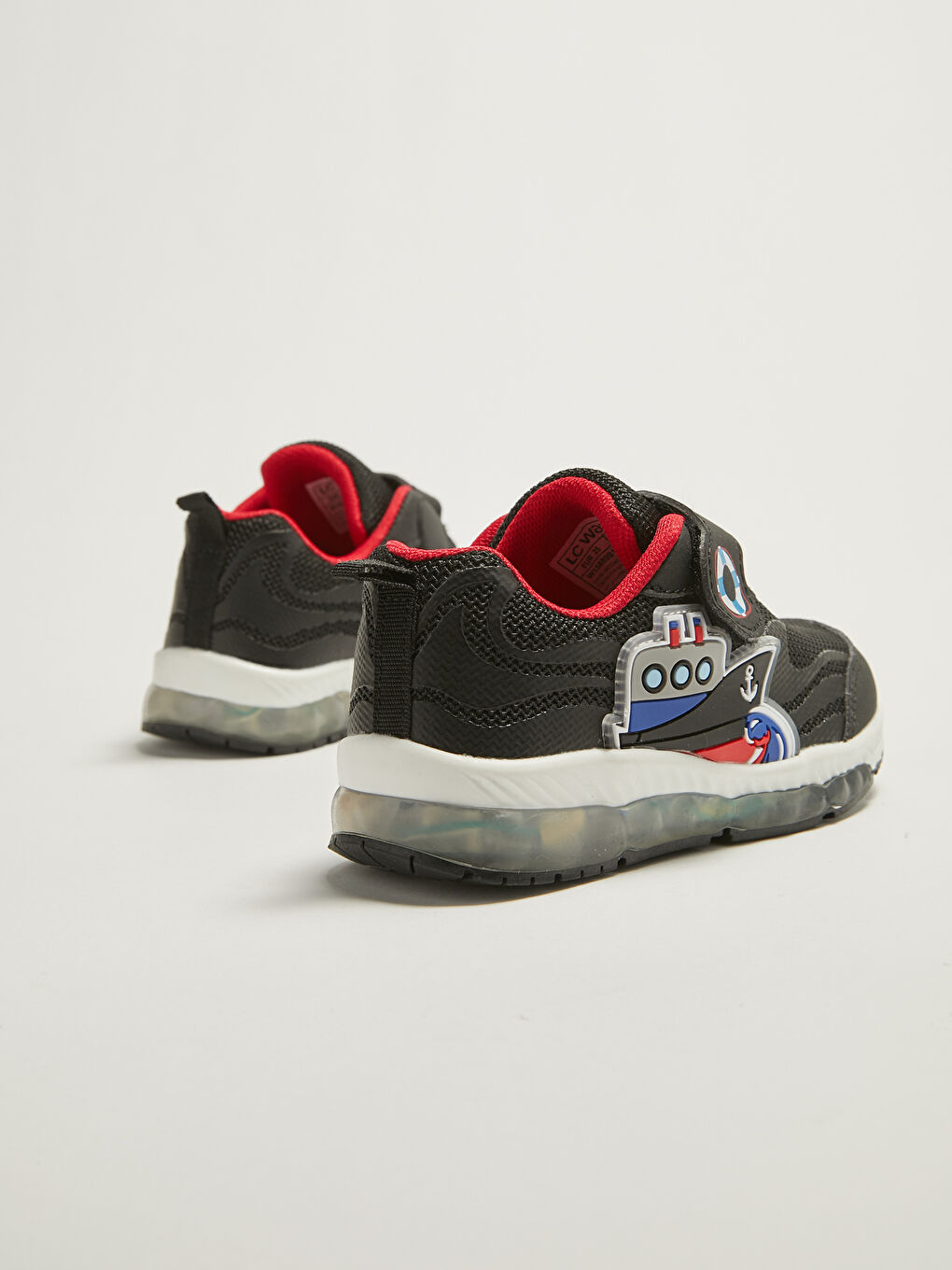 Кроссовки для малышей мальчиков с сетчатыми деталями и застежкой-липучкой-4