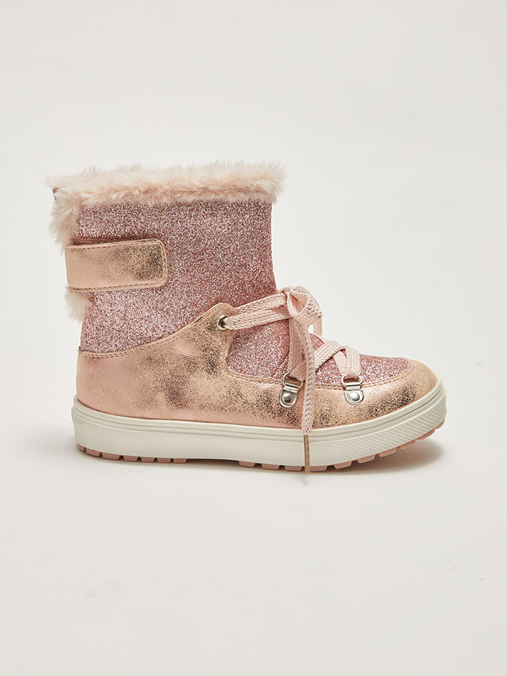 LCW STEPS Fellgefütterte Mädchenstiefel mit Reißverschluss und Schnürung -W15896Z4-CRC