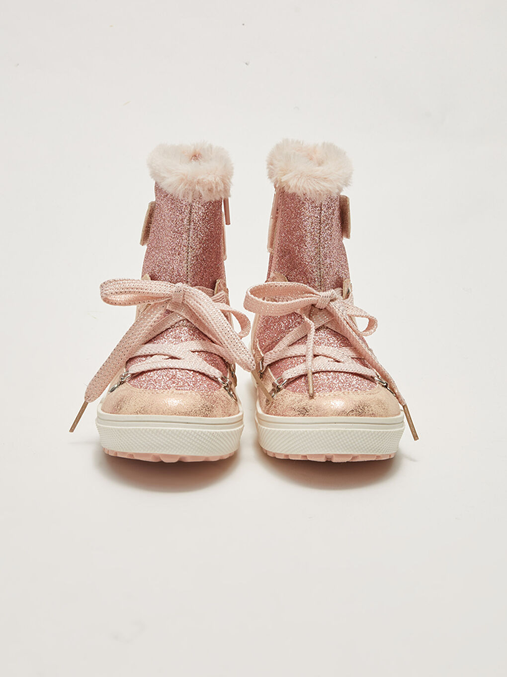 LCW STEPS Fellgefütterte Mädchenstiefel mit Reißverschluss und Schnürung -W15896Z4-CRC