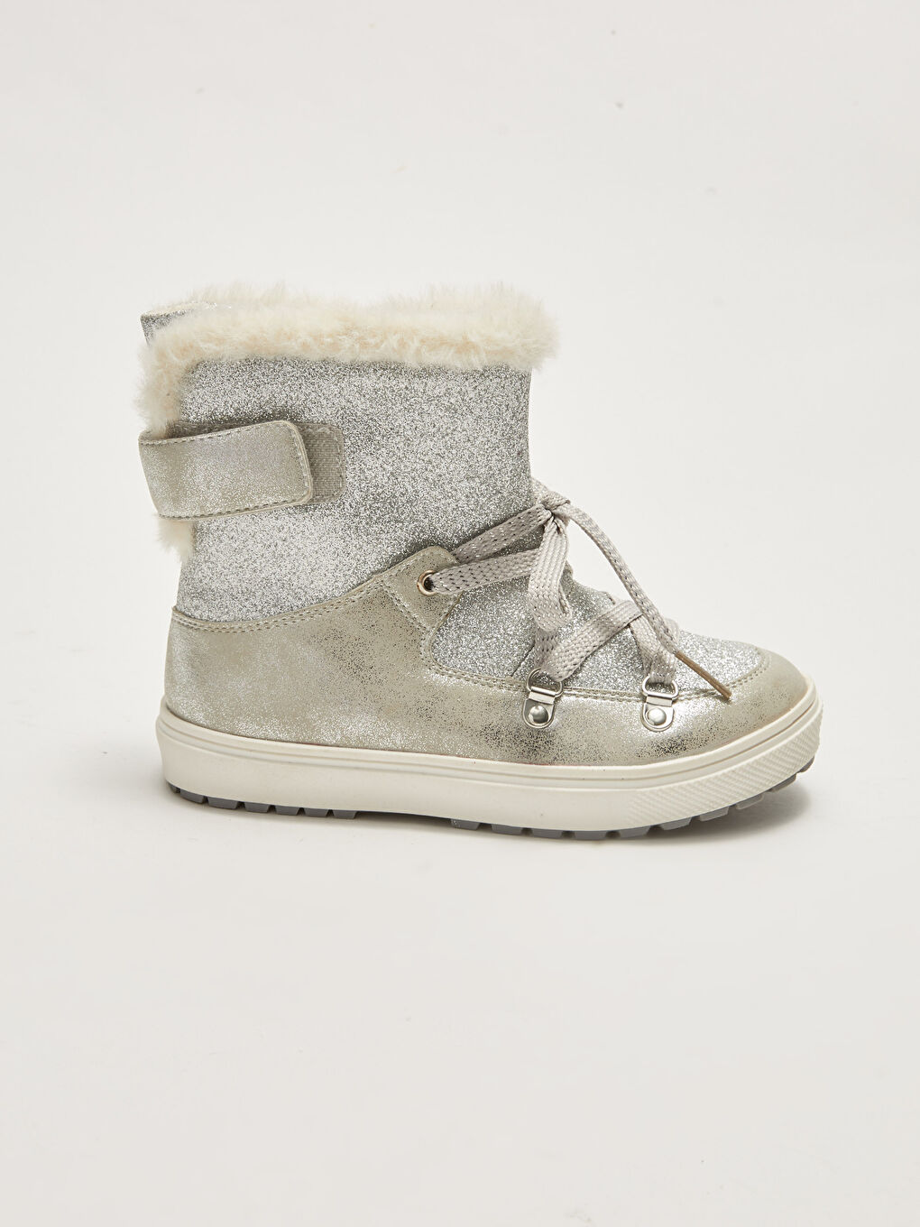 LCW STEPS Fellgefütterte Mädchenstiefel mit Reißverschluss und Schnürung -W15896Z4-G8Z