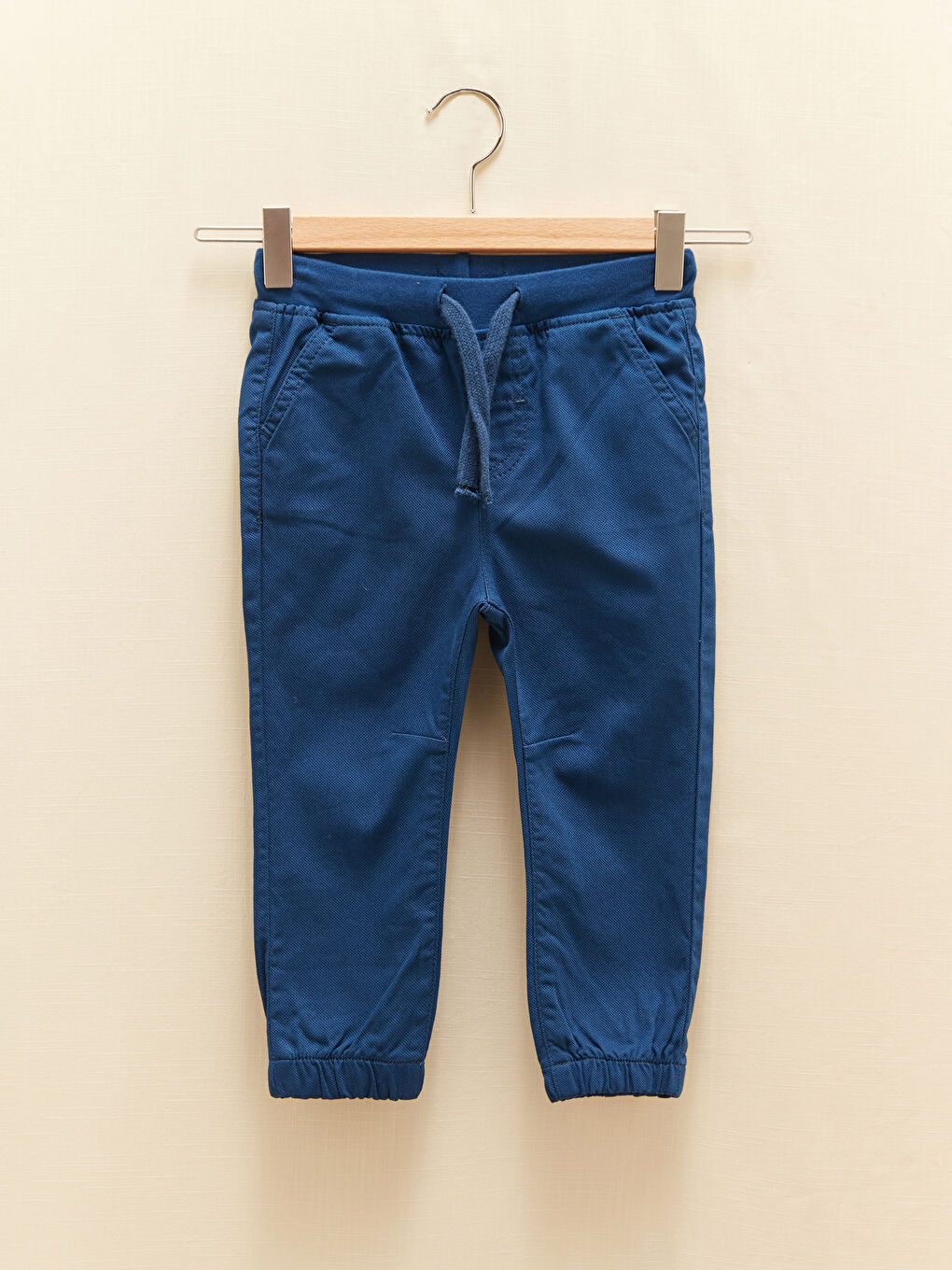 Elastic Waist Basic Gabardine Baby Boy Jogger Pants