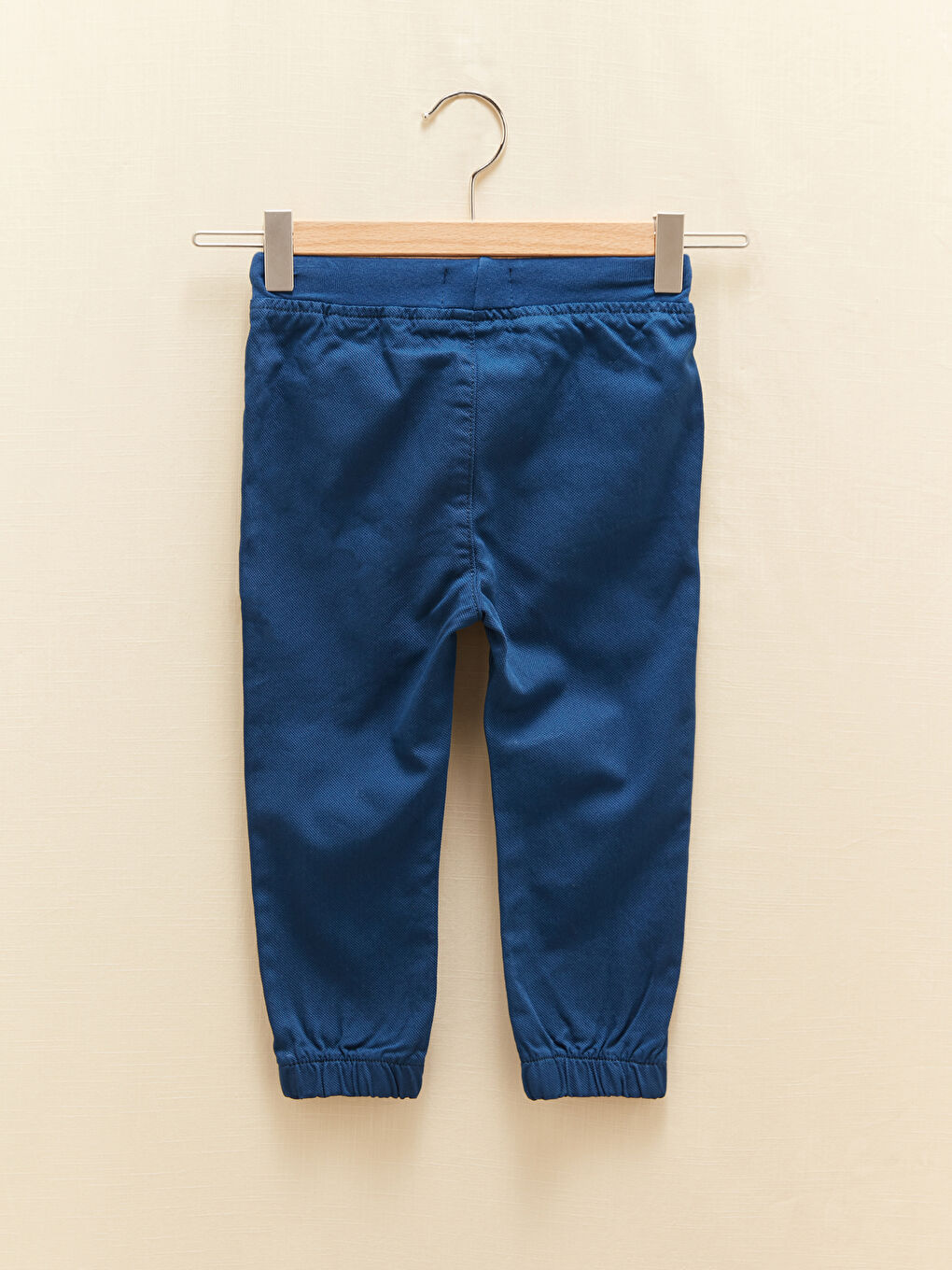Elastic Waist Basic Gabardine Baby Boy Jogger Pants-2