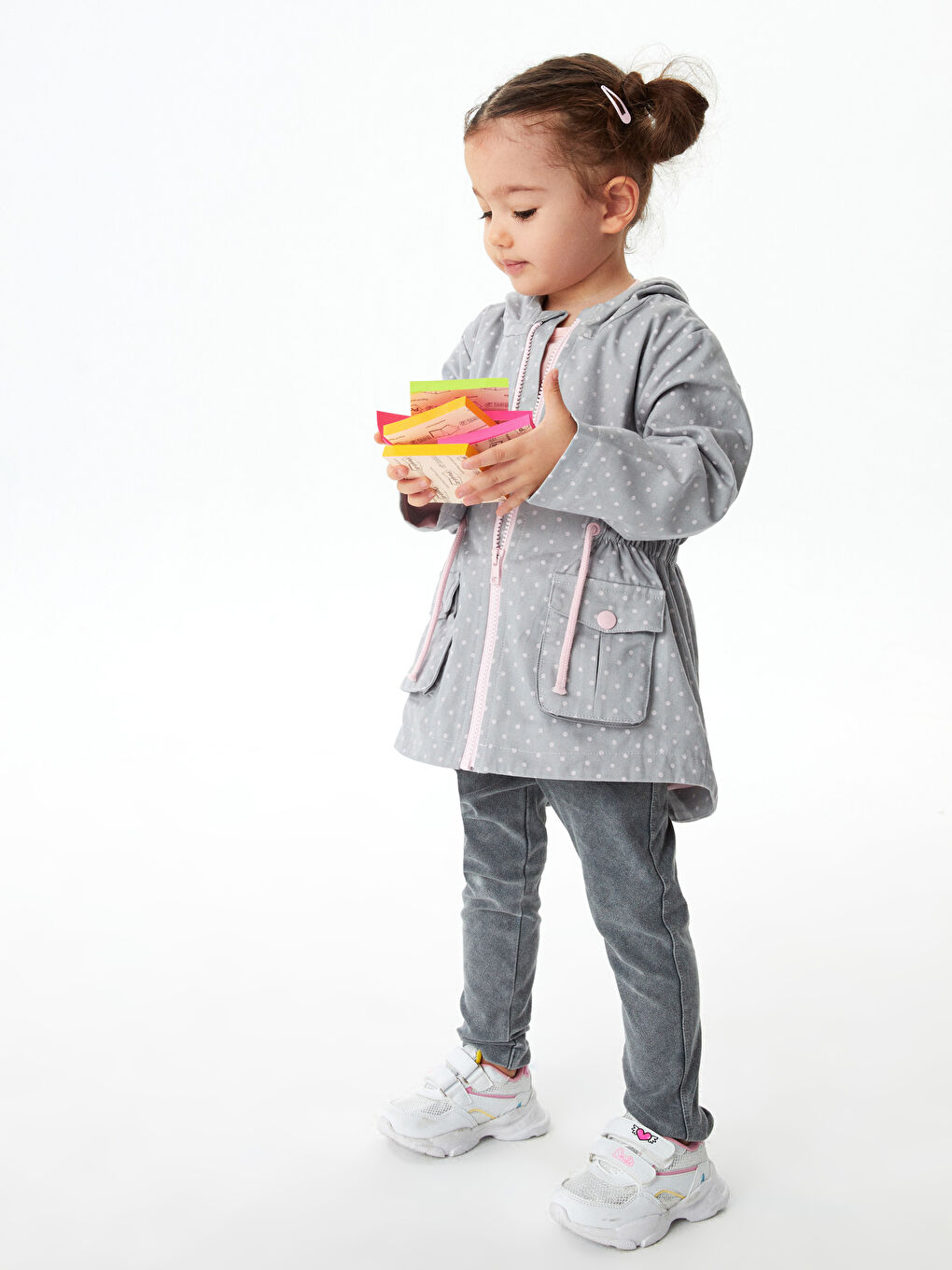 LCW baby Basic Elastic Waist Tights For Baby Girl Jean Look -W15973Z1-326