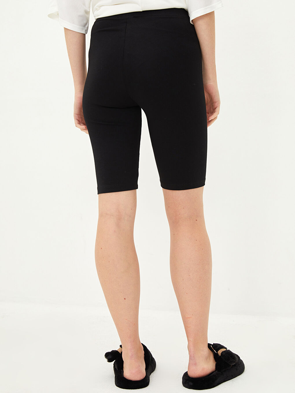 Женские леггинсы с эластичной резинкой на талии и принтом-5